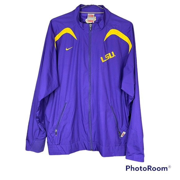 Nike Team Apparel Louisiana State University Tigers Lightweight Men’s Jacket - Picture 1 of 8